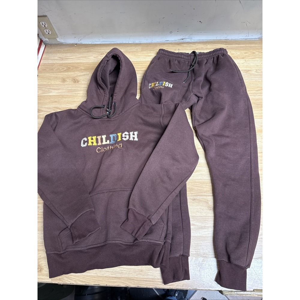 Childish Clothing Co. Size Small Brown‎ Hoodie And Sweatpants
